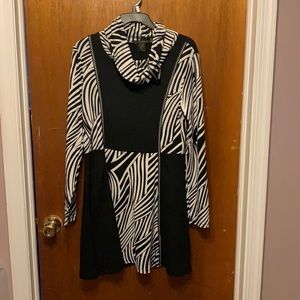 Very unique, fun black/white dress!